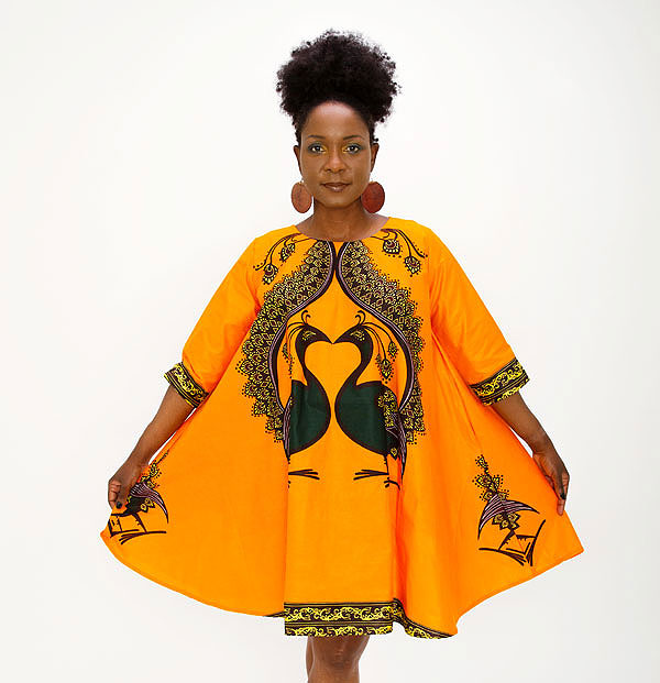 A bright mustard coat from Enny Ethnic