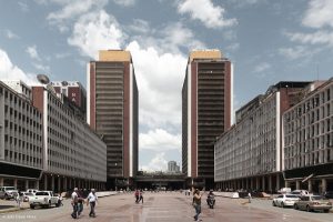 View of the Silencio Towers in Caracas, Venezuela