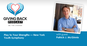 Patrick McGinnis in the Giving Back Podcast